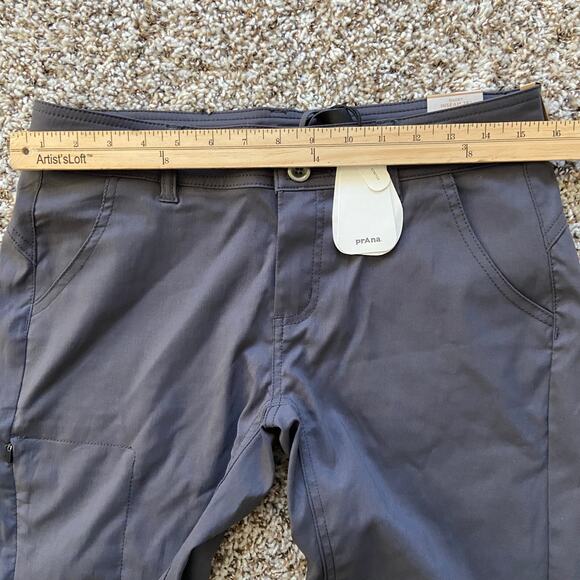 Prana Halle Straight Pant Women's 6 Short Coal Standard Fit Low Rise Stretch - Picture 9 of 13